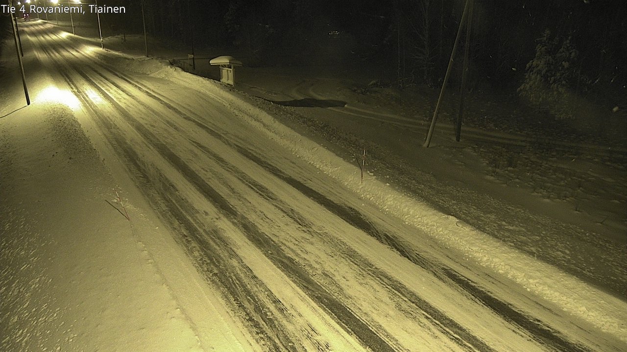 Weather Camera Image Road 4 Rovaniemi, Tiainen, Rovaniemi, Lappi