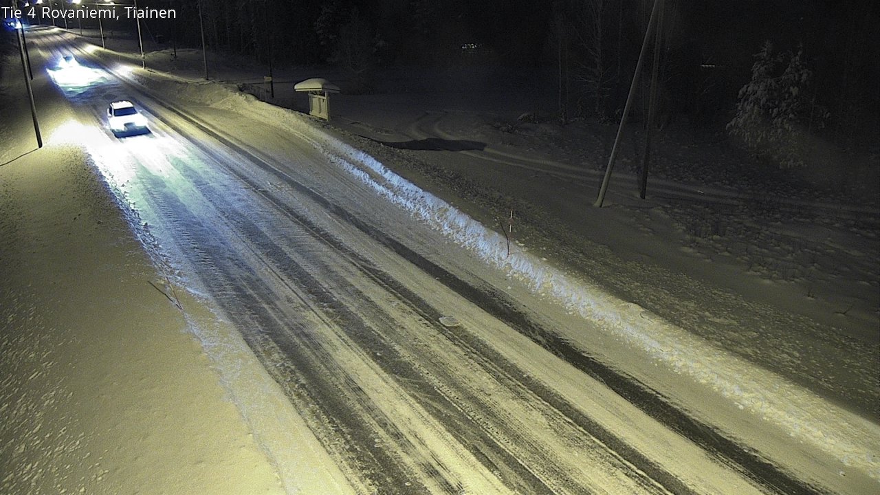 Weather Camera Image Road 4 Rovaniemi, Tiainen, Rovaniemi, Lappi