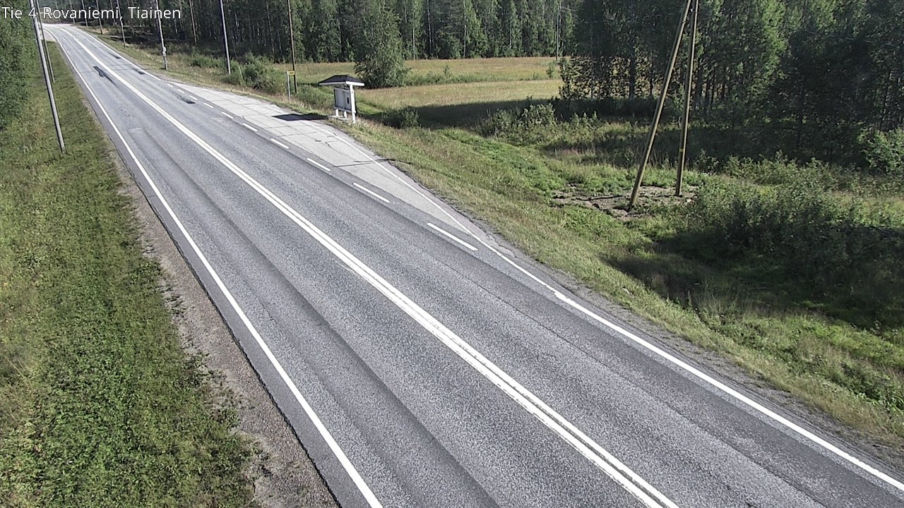 Weather Camera Image Road 4 Rovaniemi, Tiainen, Rovaniemi, Lappi