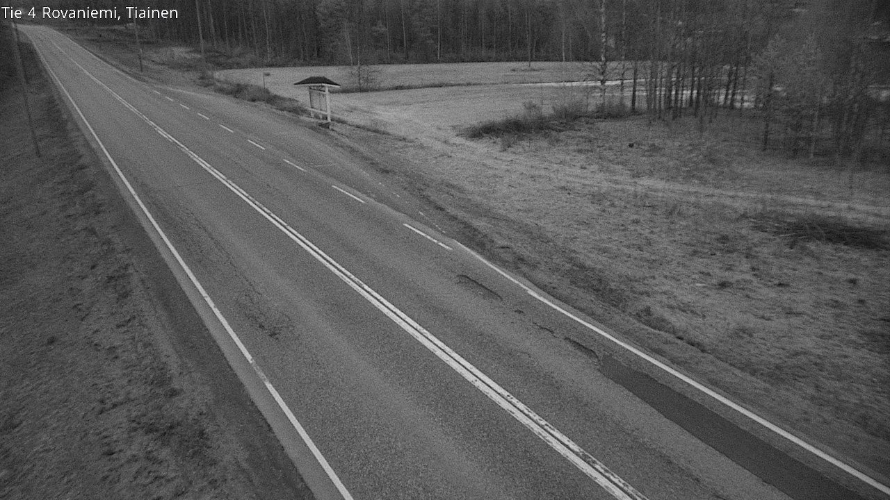 Weather Camera Image Väg 4 Rovaniemi, Tiainen, Rovaniemi, Lappi