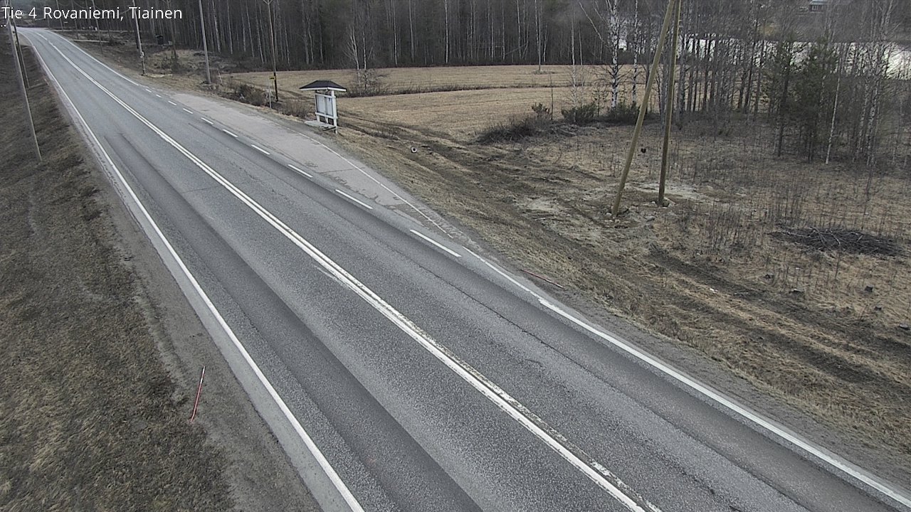 Weather Camera Image Road 4 Rovaniemi, Tiainen, Rovaniemi, Lappi