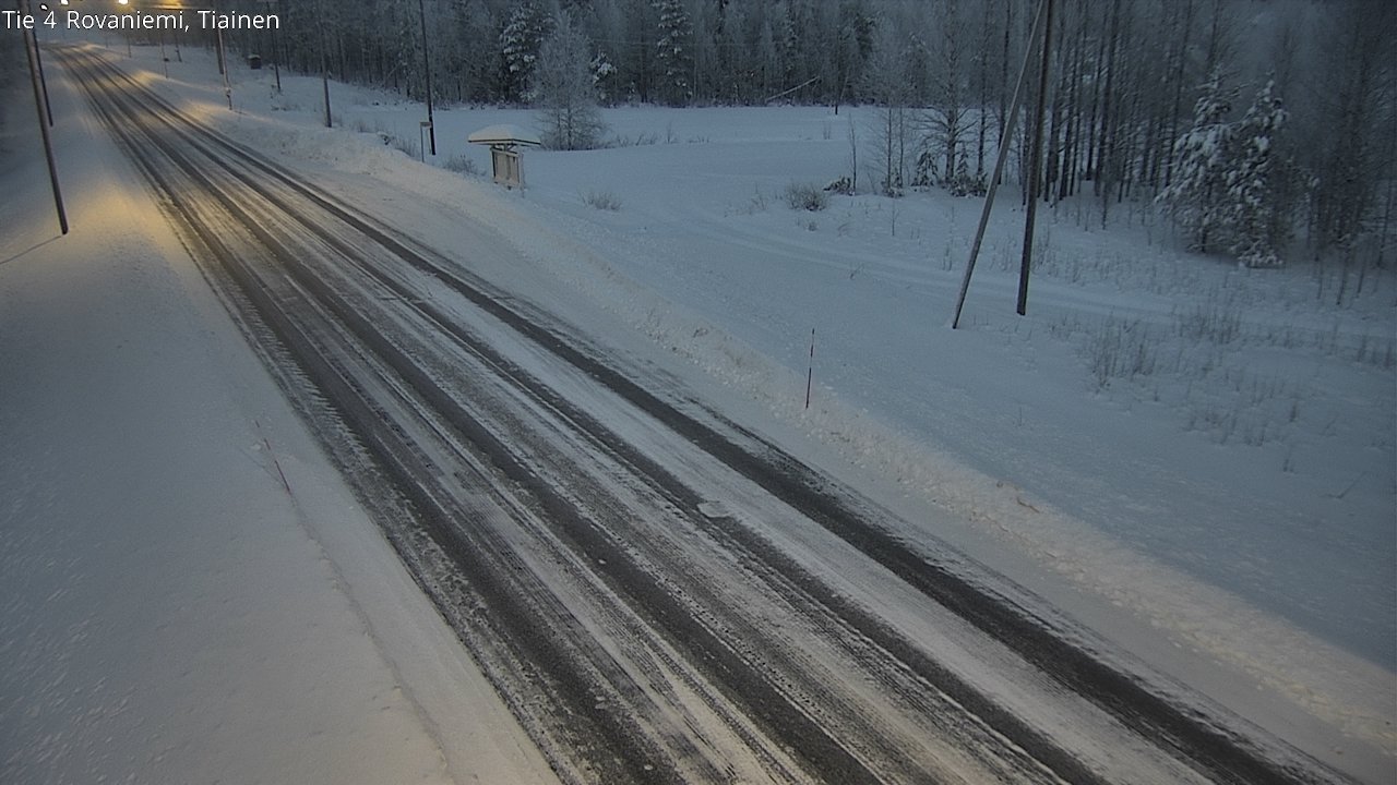 Weather Camera Image Road 4 Rovaniemi, Tiainen, Rovaniemi, Lappi