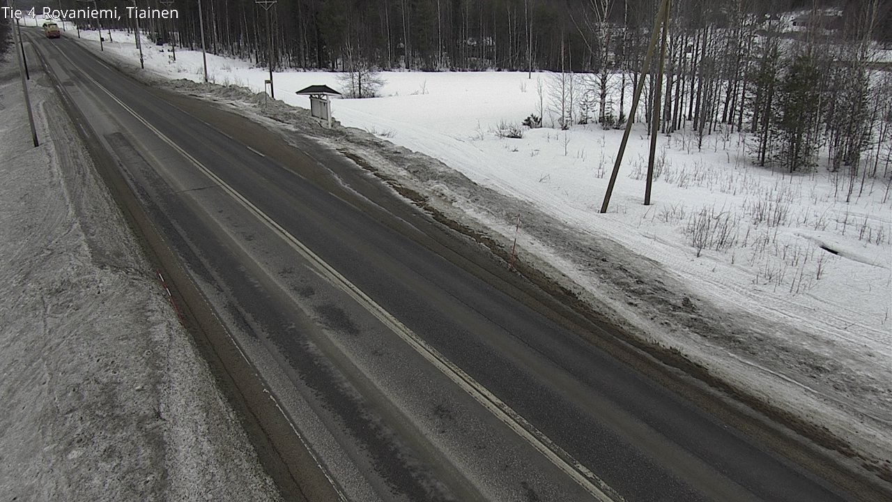 Weather Camera Image Väg 4 Rovaniemi, Tiainen, Rovaniemi, Lappi