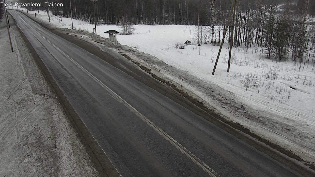 Weather Camera Image Väg 4 Rovaniemi, Tiainen, Rovaniemi, Lappi