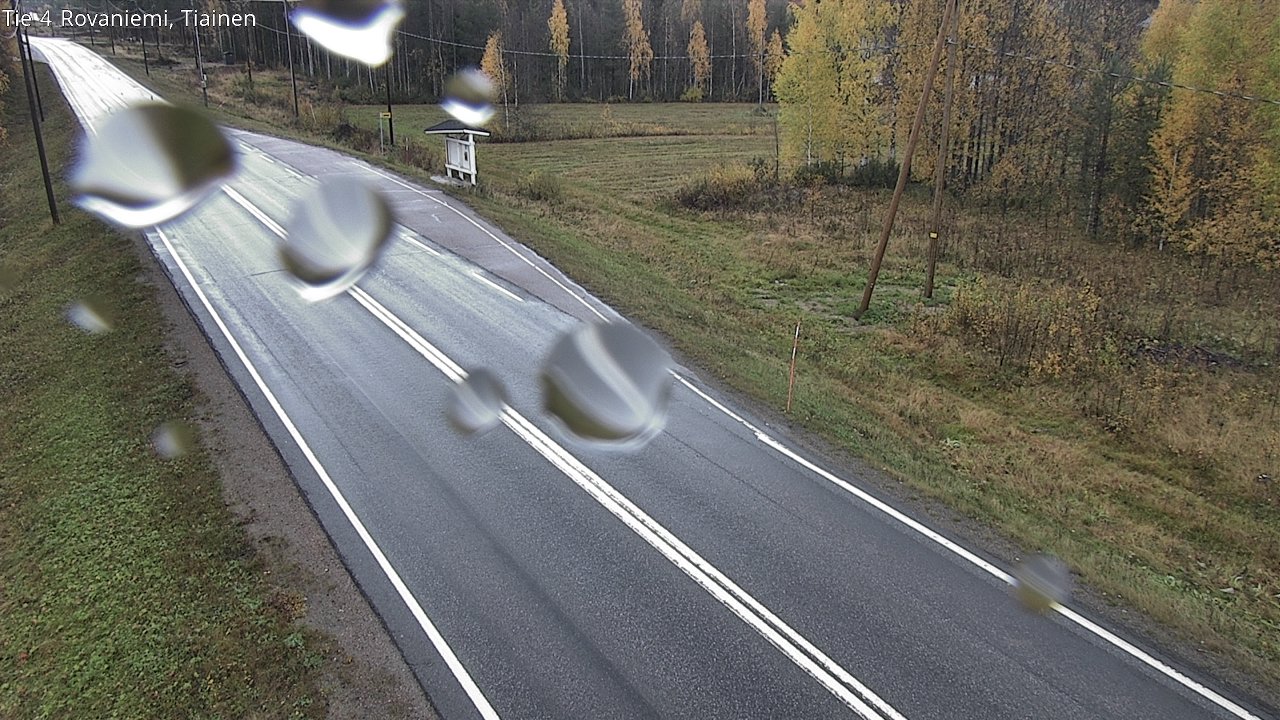Weather Camera Image Väg 4 Rovaniemi, Tiainen, Rovaniemi, Lappi