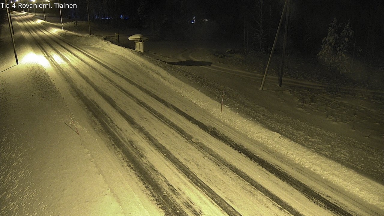Weather Camera Image Road 4 Rovaniemi, Tiainen, Rovaniemi, Lappi