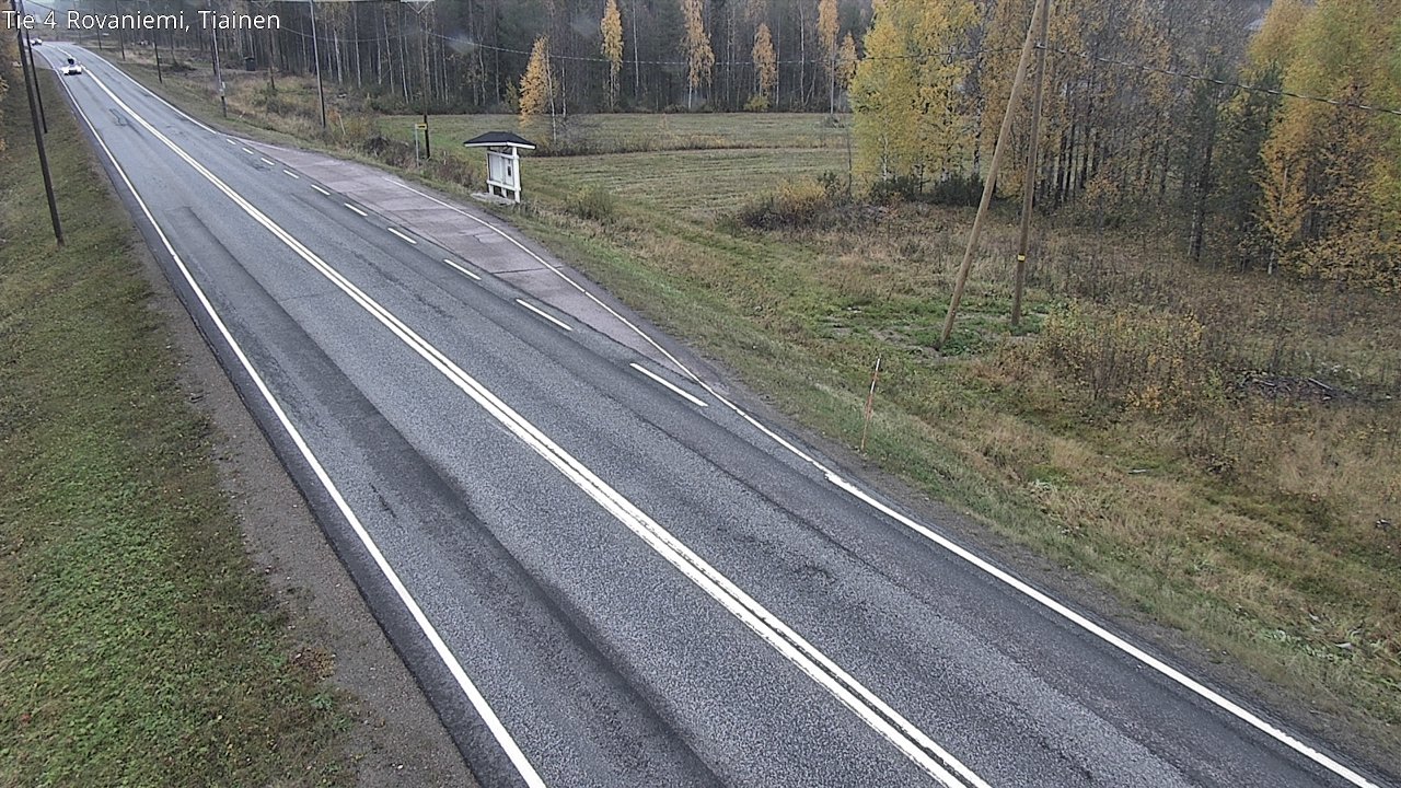 Weather Camera Image Väg 4 Rovaniemi, Tiainen, Rovaniemi, Lappi