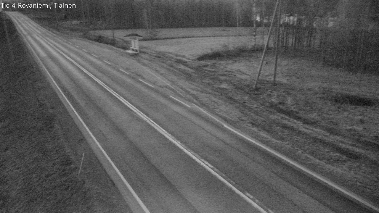 Weather Camera Image Väg 4 Rovaniemi, Tiainen, Rovaniemi, Lappi