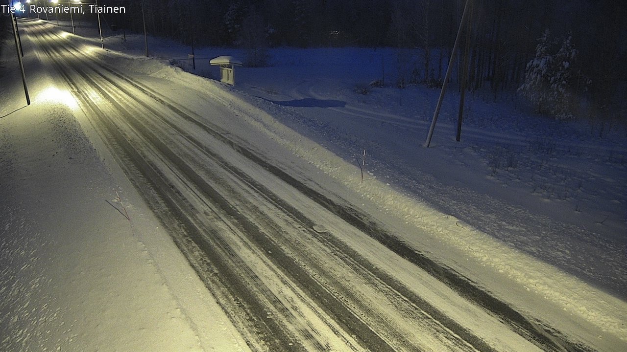 Weather Camera Image Road 4 Rovaniemi, Tiainen, Rovaniemi, Lappi