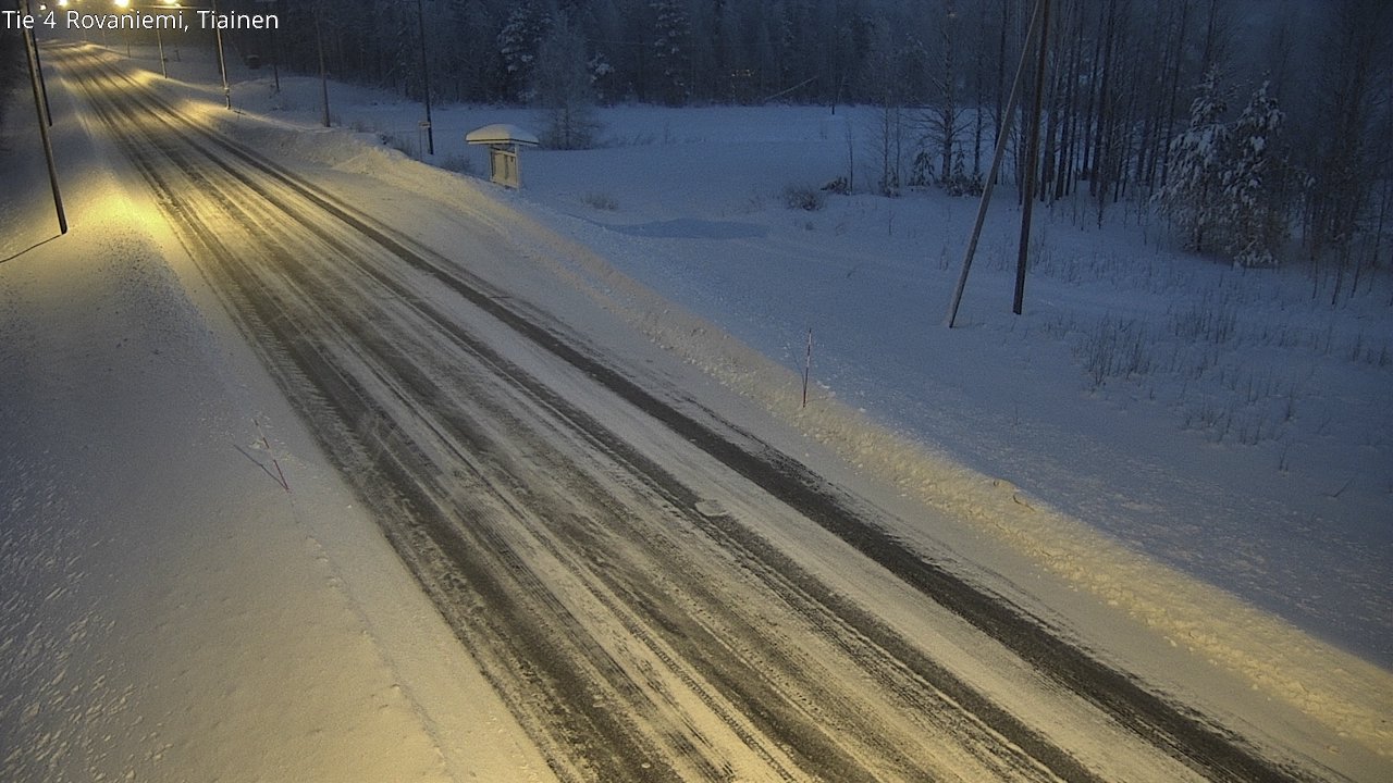 Weather Camera Image Road 4 Rovaniemi, Tiainen, Rovaniemi, Lappi