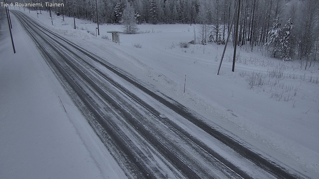 Weather Camera Image Road 4 Rovaniemi, Tiainen, Rovaniemi, Lappi
