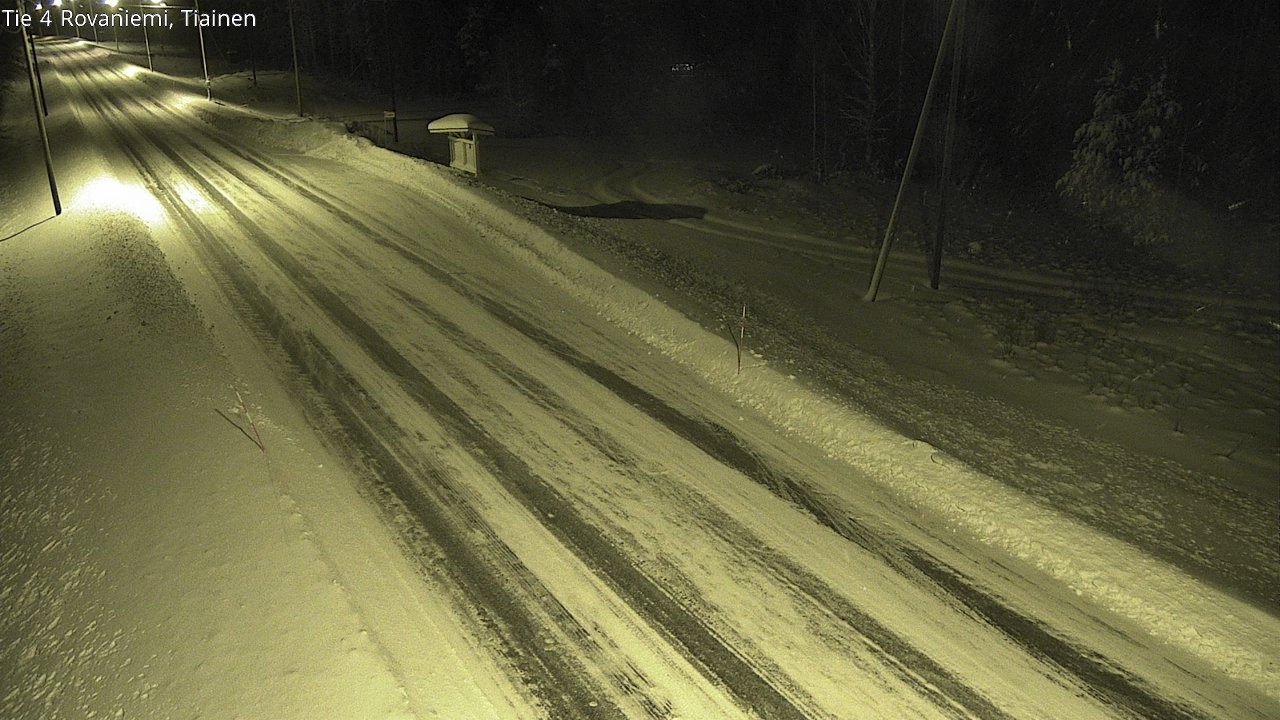Weather Camera Image Road 4 Rovaniemi, Tiainen, Rovaniemi, Lappi