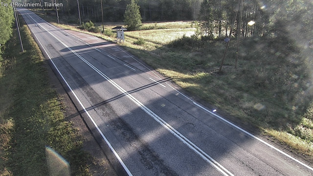 Weather Camera Image Road 4 Rovaniemi, Tiainen, Rovaniemi, Lappi