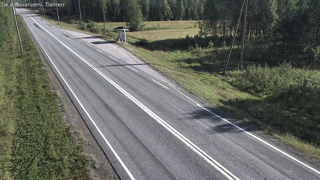 Weather Camera Image Road 4 Rovaniemi, Tiainen, Rovaniemi, Lappi