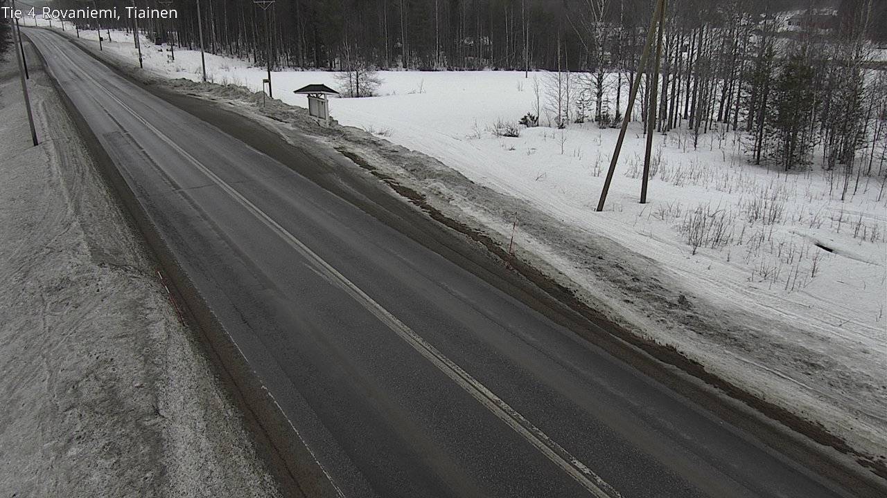 Weather Camera Image Väg 4 Rovaniemi, Tiainen, Rovaniemi, Lappi