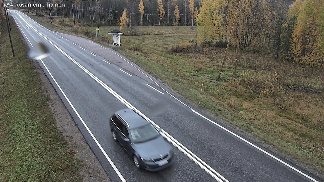 Weather Camera Image Väg 4 Rovaniemi, Tiainen, Rovaniemi, Lappi