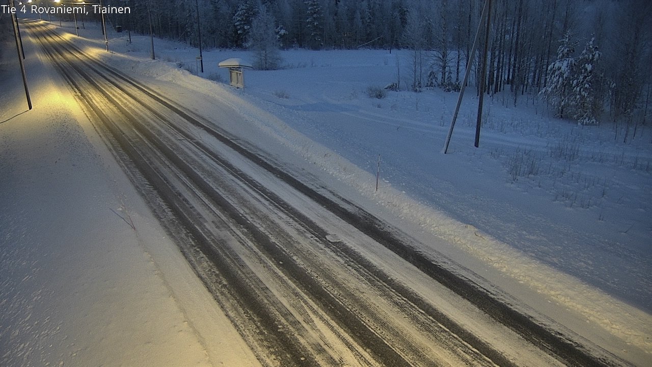 Weather Camera Image Road 4 Rovaniemi, Tiainen, Rovaniemi, Lappi