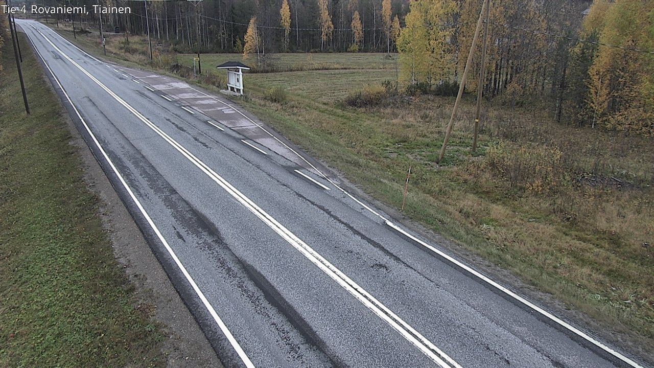 Weather Camera Image Väg 4 Rovaniemi, Tiainen, Rovaniemi, Lappi