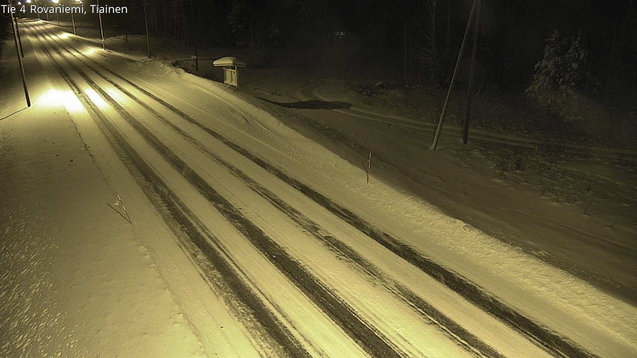 Weather Camera Image Road 4 Rovaniemi, Tiainen, Rovaniemi, Lappi
