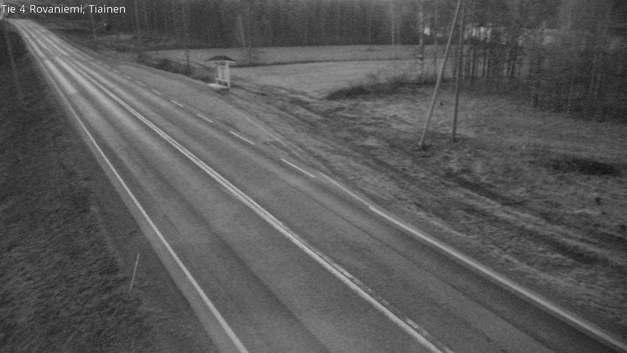 Weather Camera Image Väg 4 Rovaniemi, Tiainen, Rovaniemi, Lappi