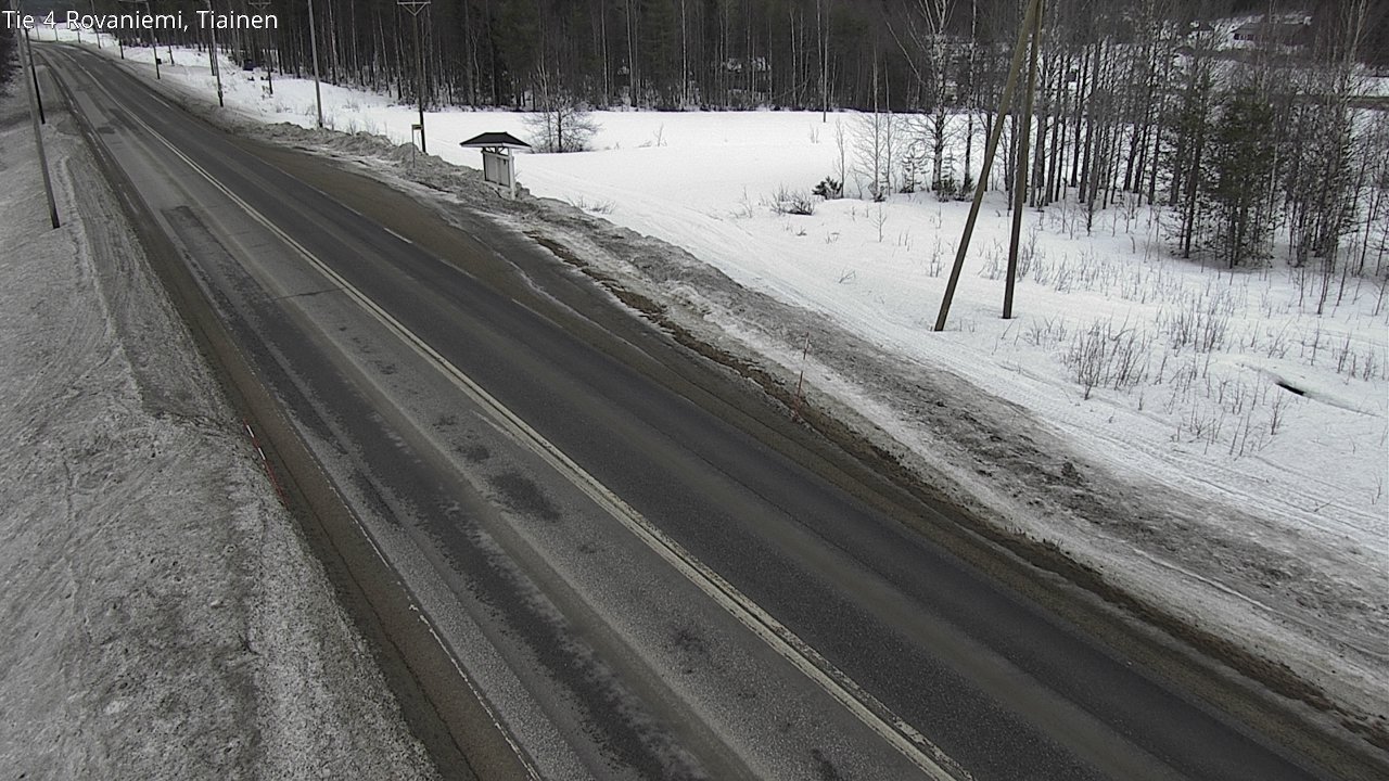 Weather Camera Image Väg 4 Rovaniemi, Tiainen, Rovaniemi, Lappi