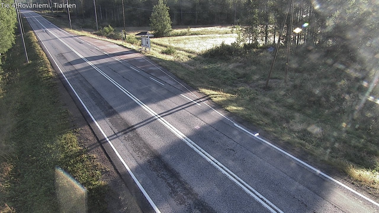 Weather Camera Image Road 4 Rovaniemi, Tiainen, Rovaniemi, Lappi