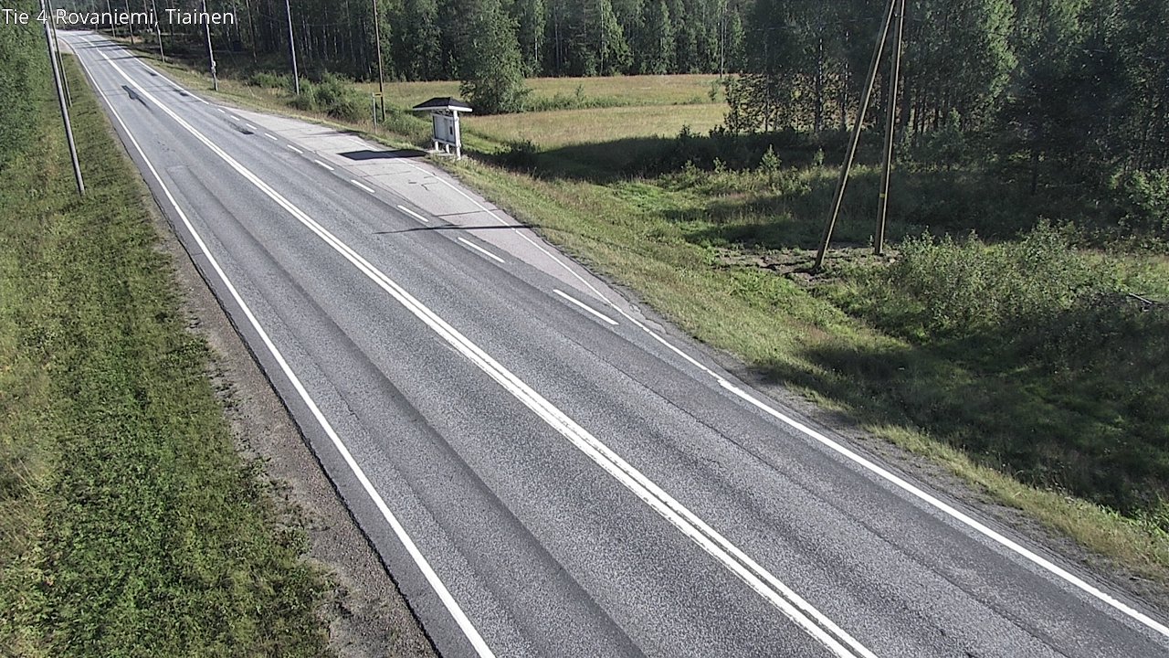 Weather Camera Image Road 4 Rovaniemi, Tiainen, Rovaniemi, Lappi