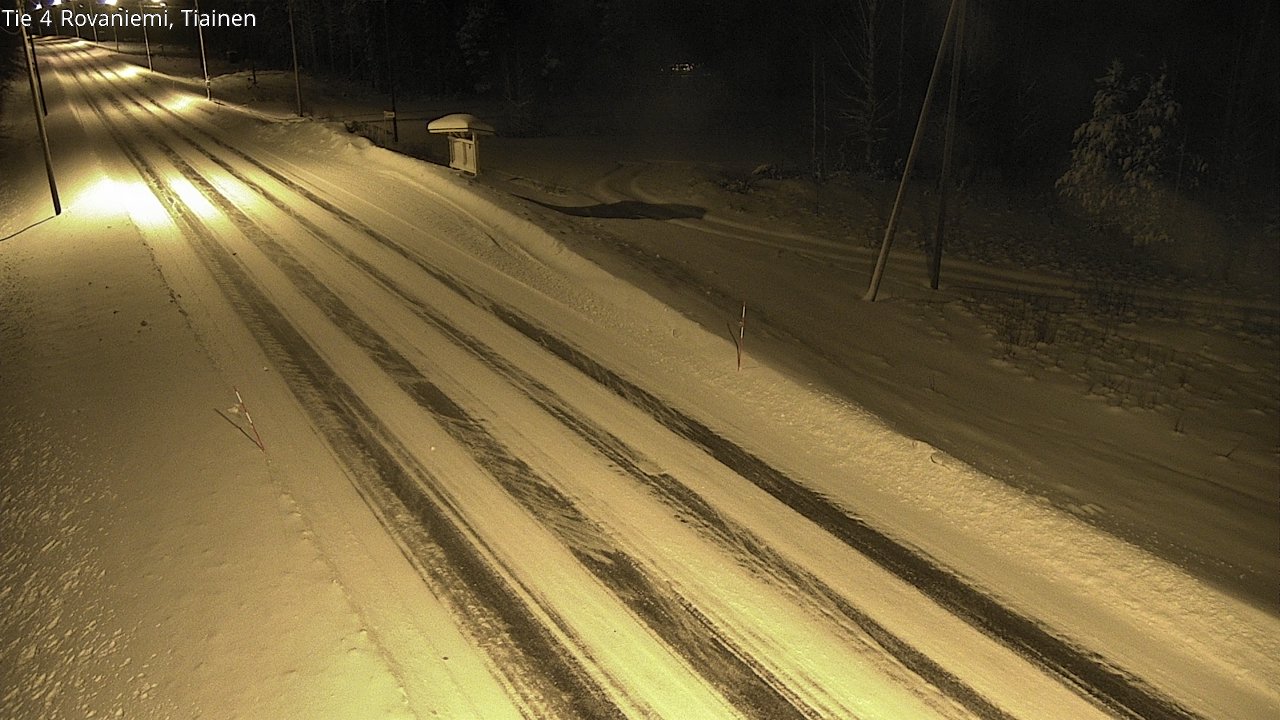 Weather Camera Image Road 4 Rovaniemi, Tiainen, Rovaniemi, Lappi