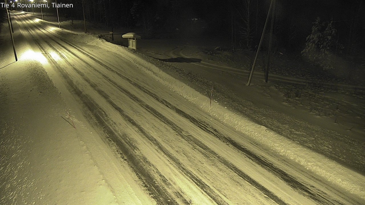 Weather Camera Image Road 4 Rovaniemi, Tiainen, Rovaniemi, Lappi