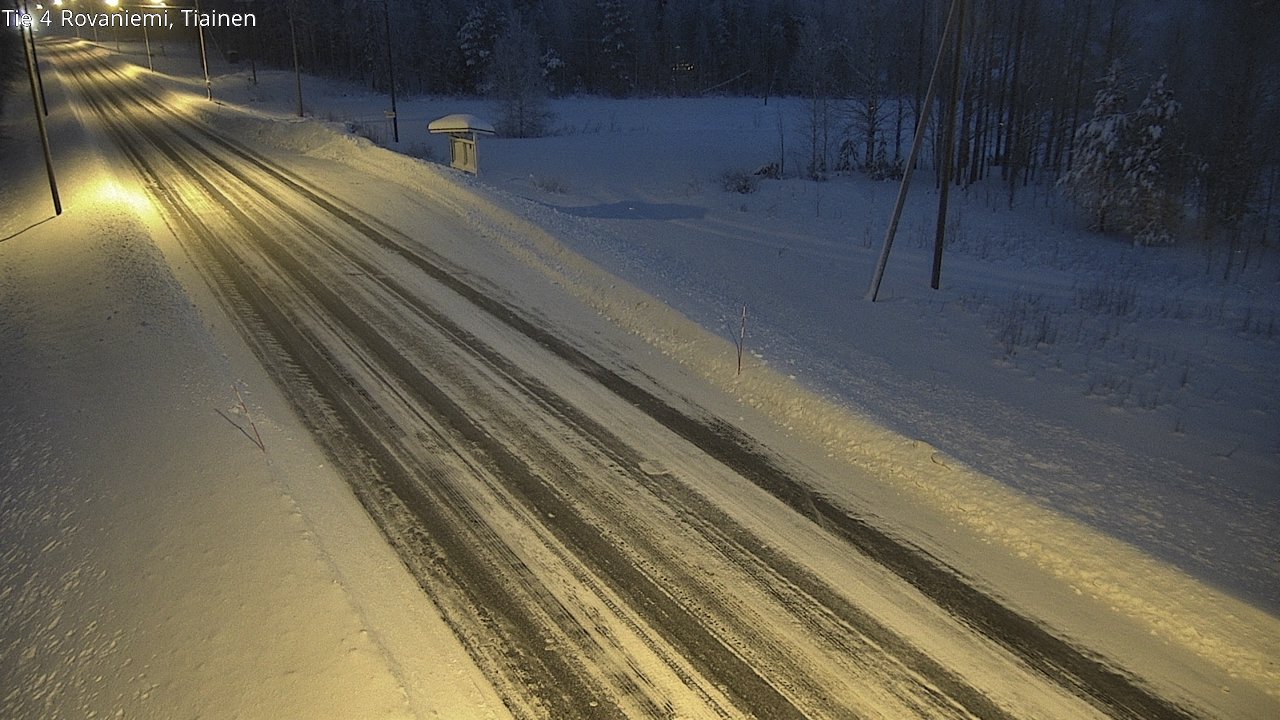 Weather Camera Image Road 4 Rovaniemi, Tiainen, Rovaniemi, Lappi