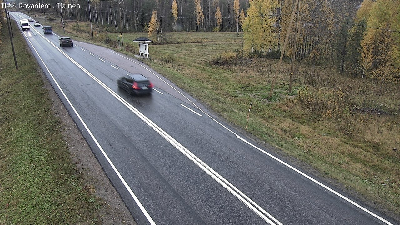 Weather Camera Image Väg 4 Rovaniemi, Tiainen, Rovaniemi, Lappi