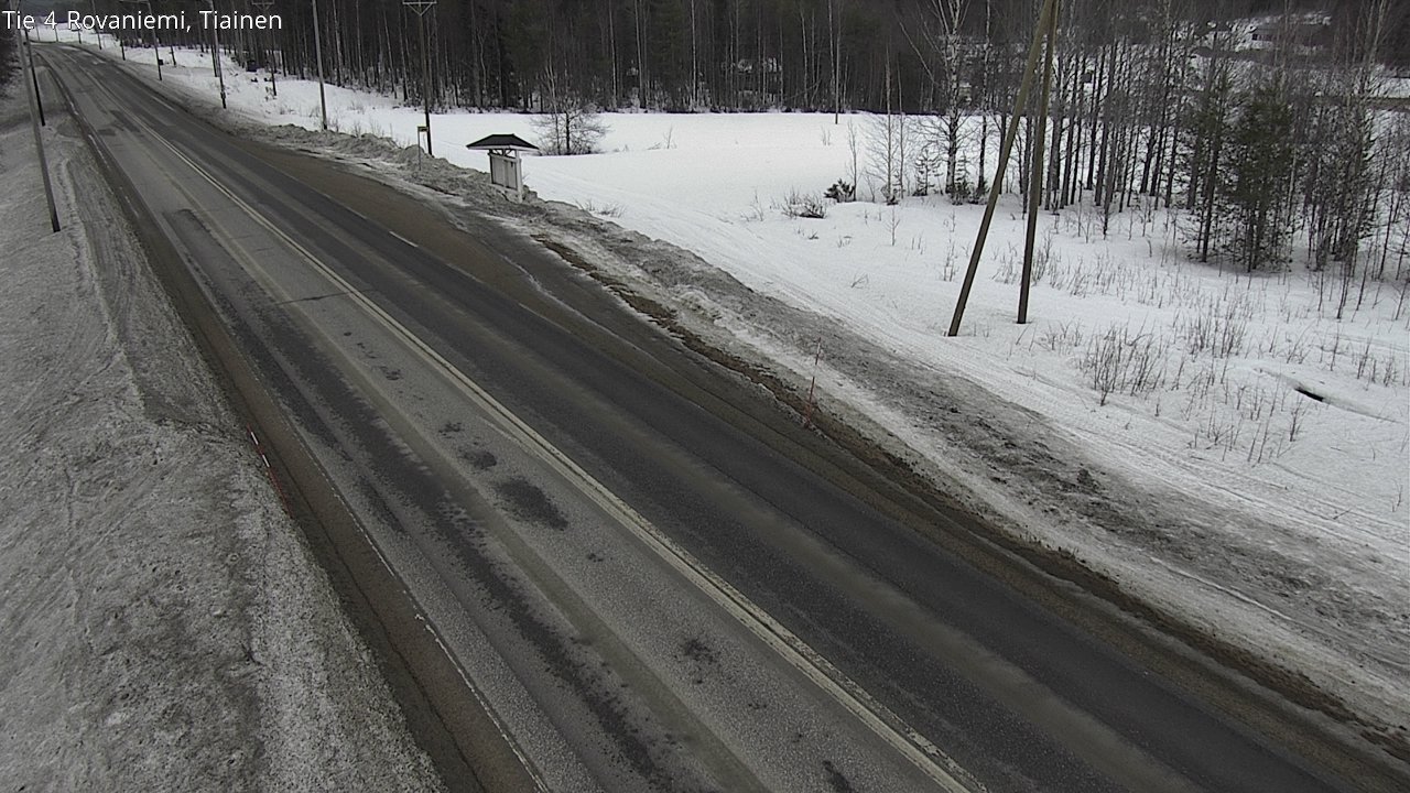Weather Camera Image Väg 4 Rovaniemi, Tiainen, Rovaniemi, Lappi