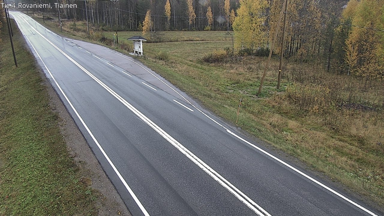 Weather Camera Image Väg 4 Rovaniemi, Tiainen, Rovaniemi, Lappi