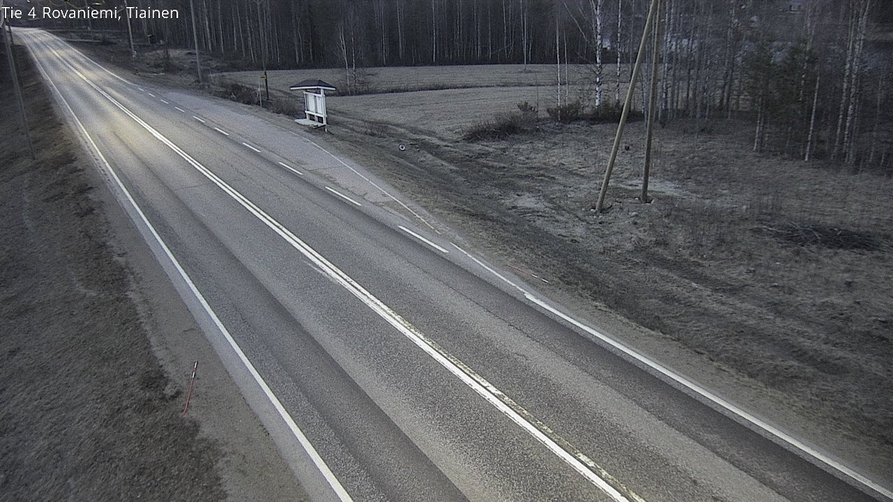 Weather Camera Image Väg 4 Rovaniemi, Tiainen, Rovaniemi, Lappi