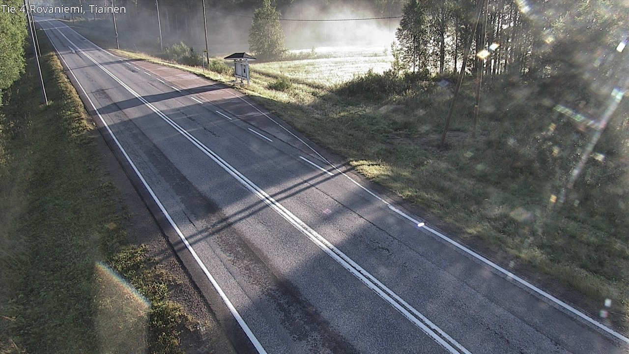 Weather Camera Image Road 4 Rovaniemi, Tiainen, Rovaniemi, Lappi