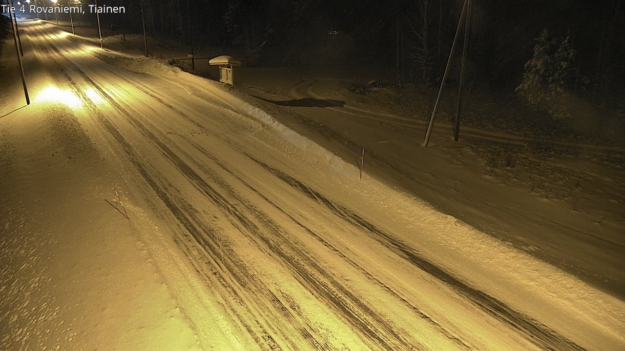 Weather Camera Image Road 4 Rovaniemi, Tiainen, Rovaniemi, Lappi