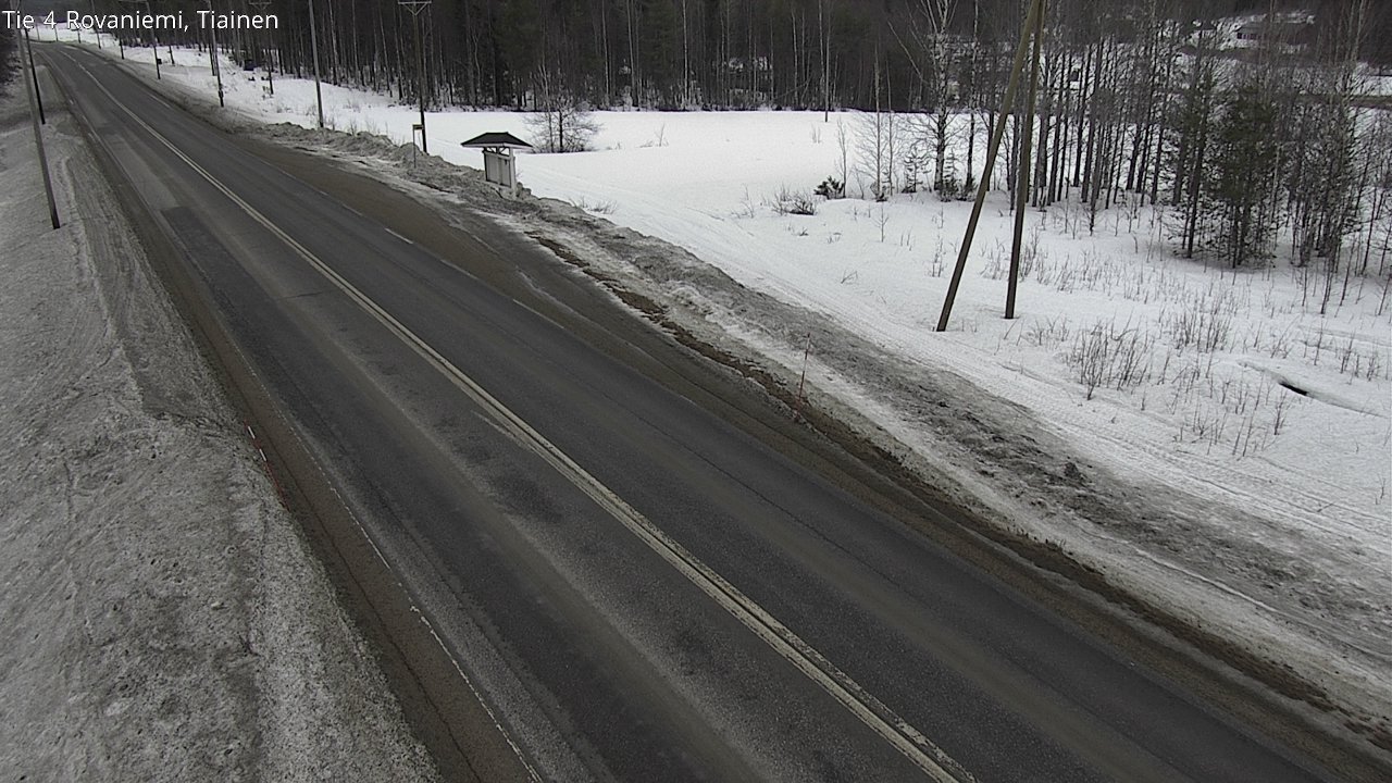 Weather Camera Image Väg 4 Rovaniemi, Tiainen, Rovaniemi, Lappi