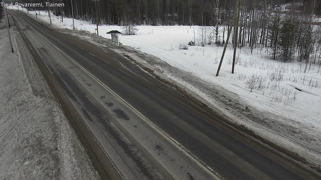 Weather Camera Image Väg 4 Rovaniemi, Tiainen, Rovaniemi, Lappi