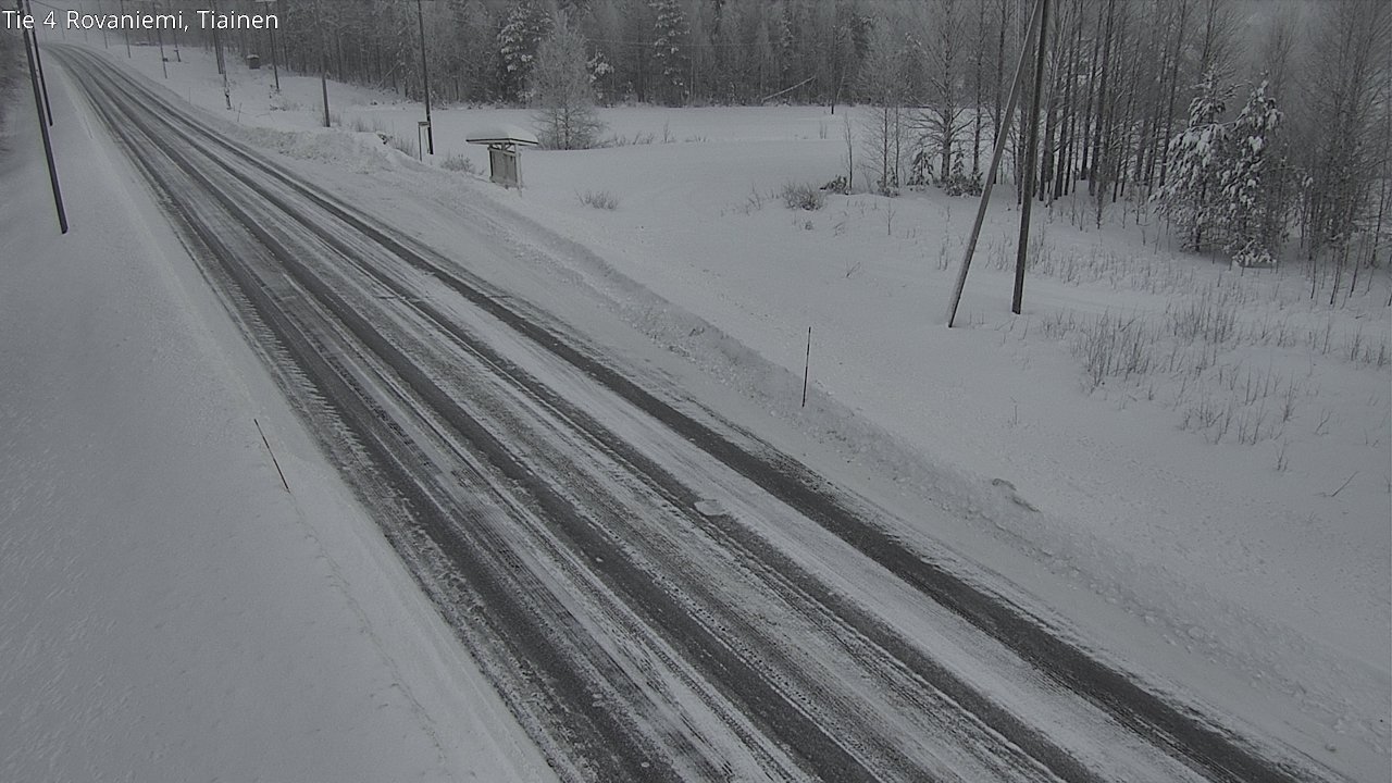 Weather Camera Image Road 4 Rovaniemi, Tiainen, Rovaniemi, Lappi