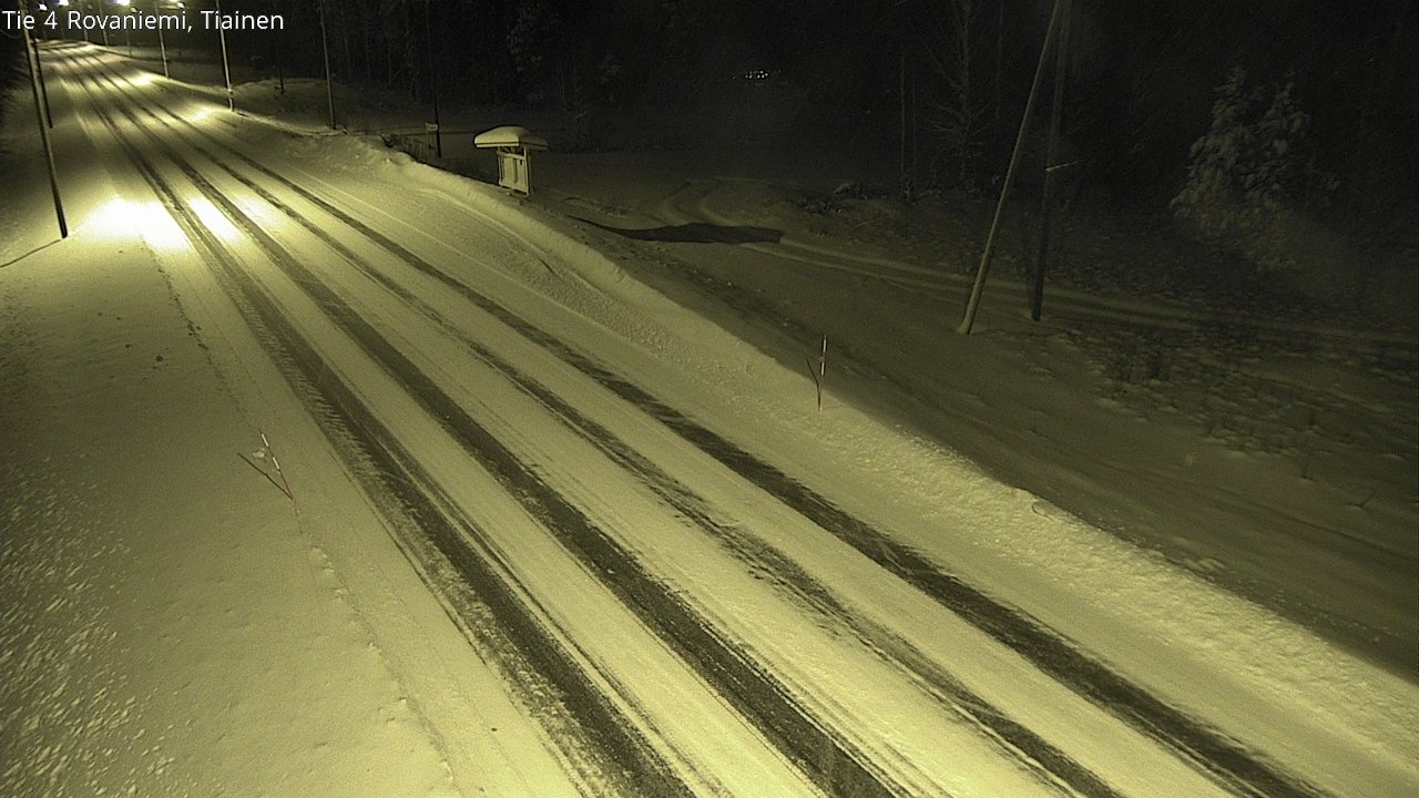 Weather Camera Image Road 4 Rovaniemi, Tiainen, Rovaniemi, Lappi