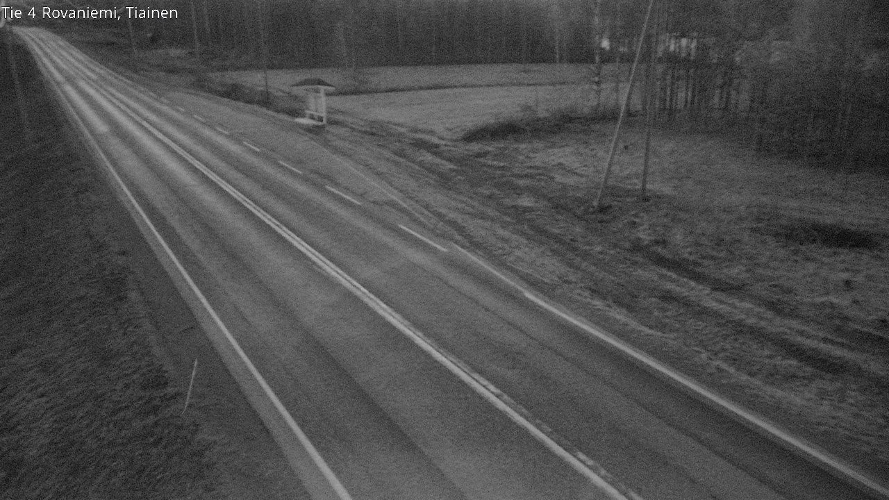Weather Camera Image Väg 4 Rovaniemi, Tiainen, Rovaniemi, Lappi