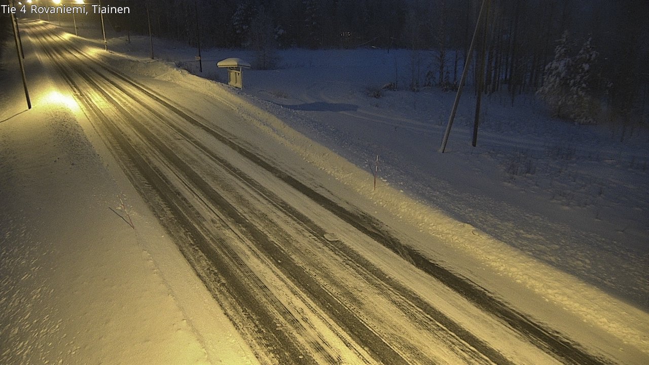 Weather Camera Image Road 4 Rovaniemi, Tiainen, Rovaniemi, Lappi