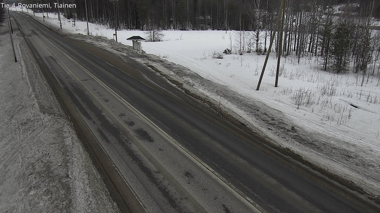 Weather Camera Image Väg 4 Rovaniemi, Tiainen, Rovaniemi, Lappi