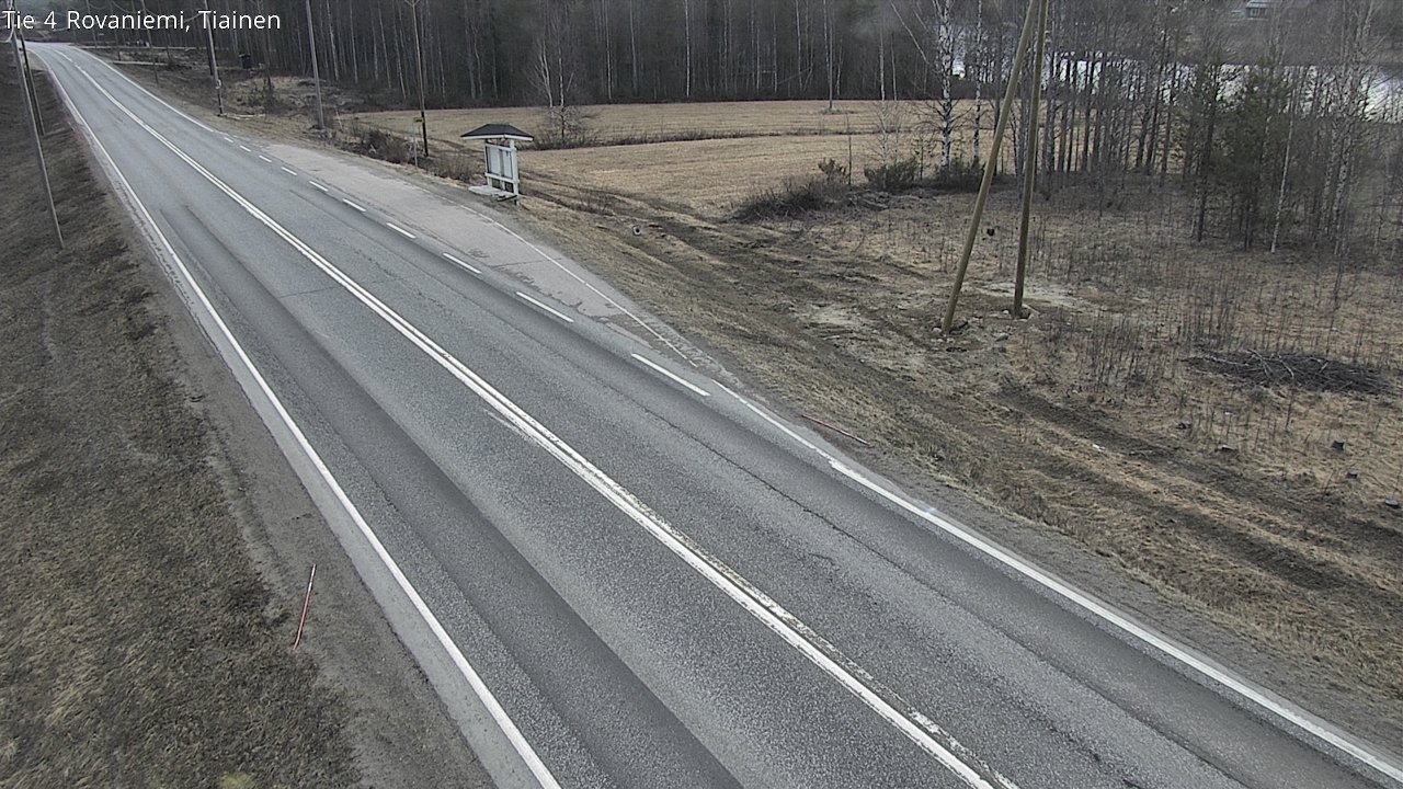 Weather Camera Image Road 4 Rovaniemi, Tiainen, Rovaniemi, Lappi