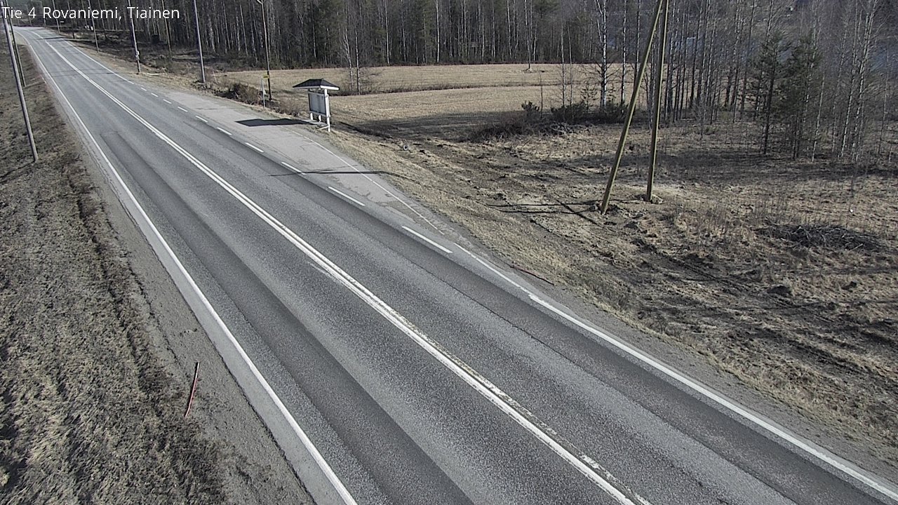 Weather Camera Image Road 4 Rovaniemi, Tiainen, Rovaniemi, Lappi
