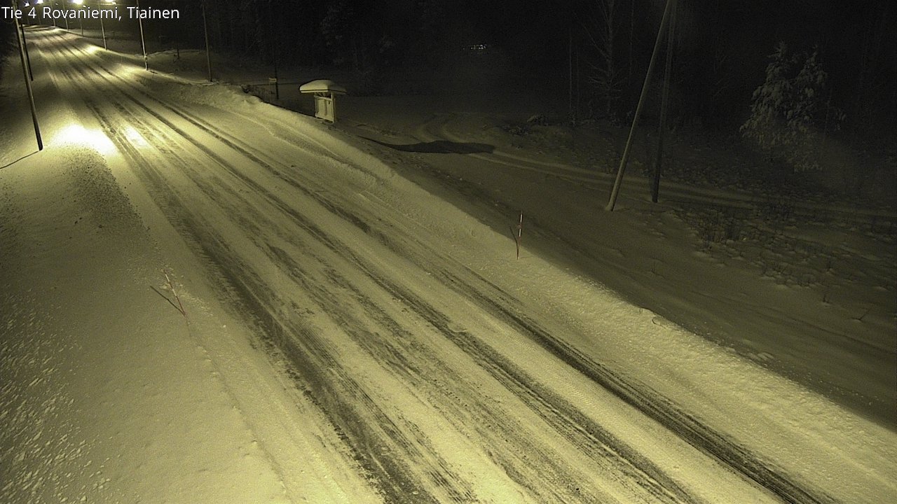 Weather Camera Image Road 4 Rovaniemi, Tiainen, Rovaniemi, Lappi