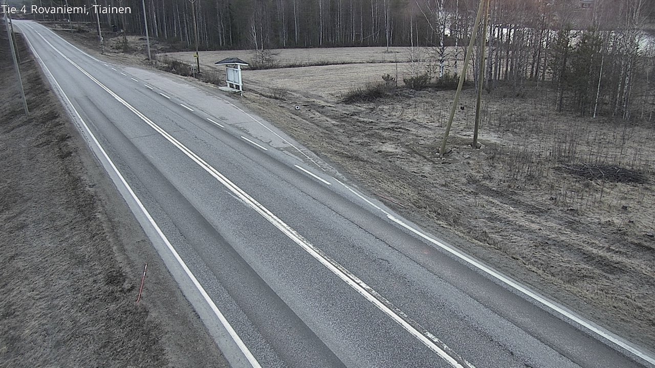 Weather Camera Image Road 4 Rovaniemi, Tiainen, Rovaniemi, Lappi