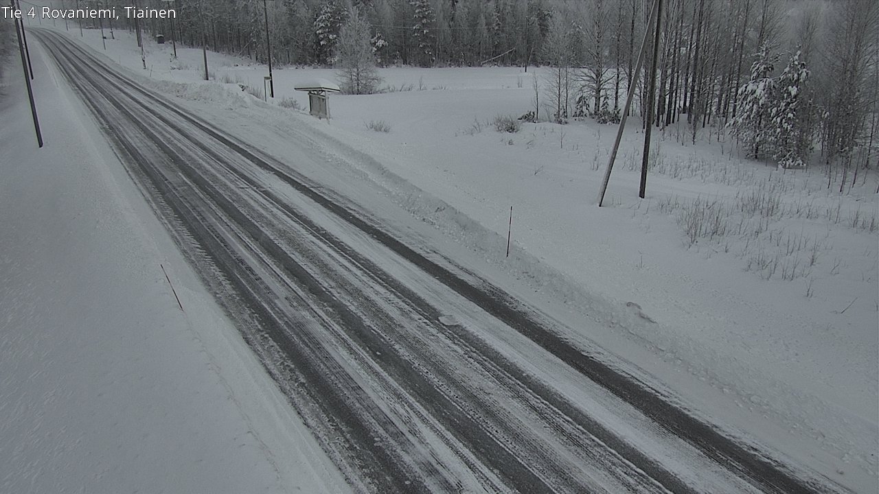 Weather Camera Image Road 4 Rovaniemi, Tiainen, Rovaniemi, Lappi