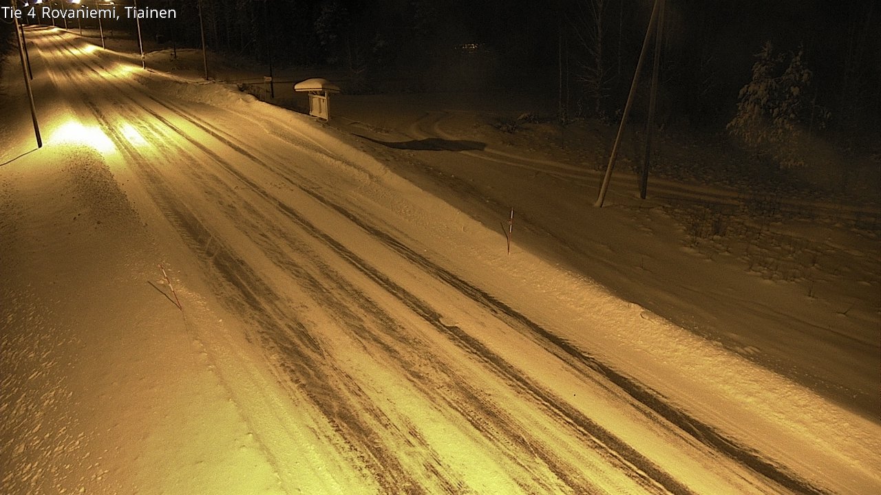 Weather Camera Image Road 4 Rovaniemi, Tiainen, Rovaniemi, Lappi