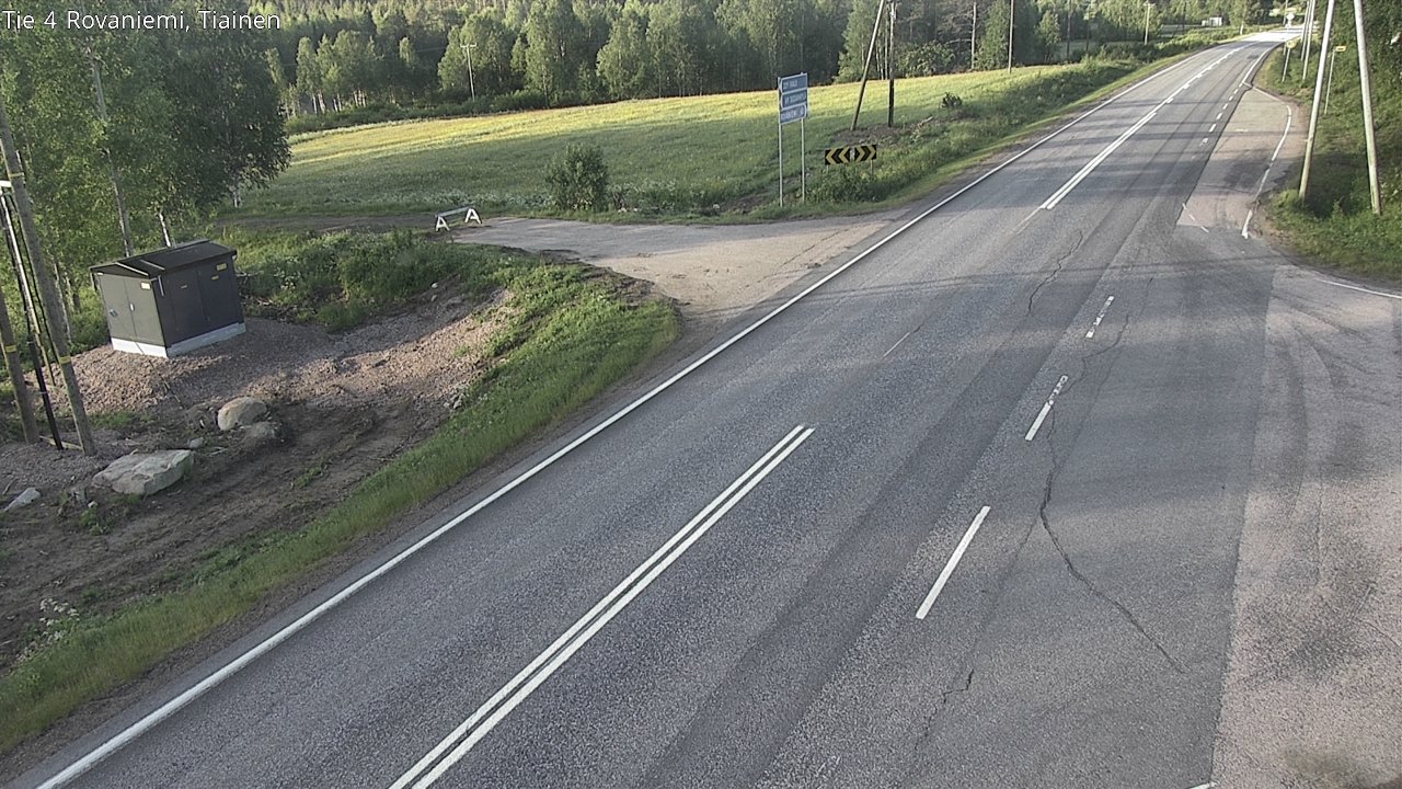 Weather Camera Image Road 4 Rovaniemi, Tiainen, Rovaniemi, Lappi